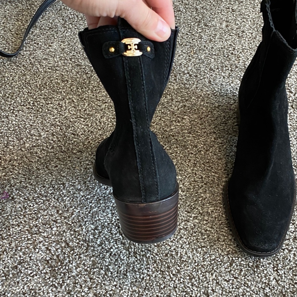 Sam Edelman Dark Suede Ankle Booties - Picture 5 of 10